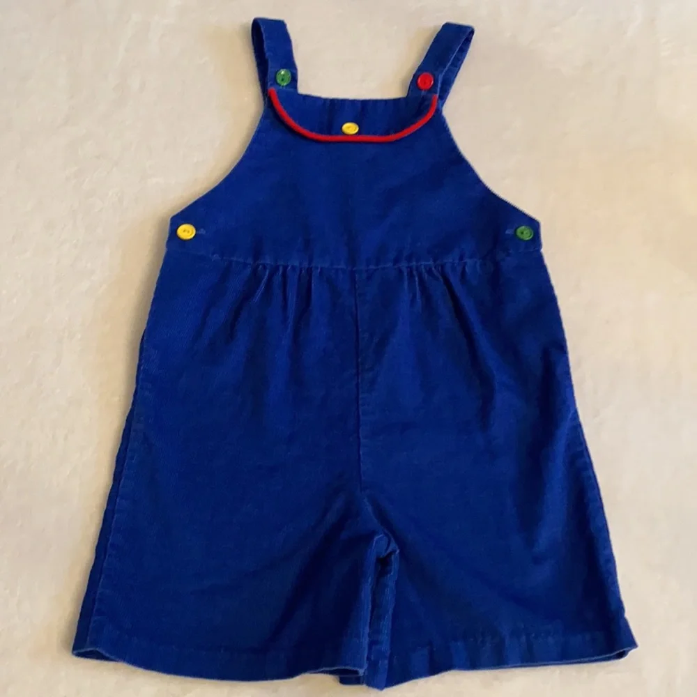 {VTG} Fischel by Johnston | Corduroy Jon Jon Shortall Romper (Size 6 Fits 3T 4T) - Picture 2 of 16